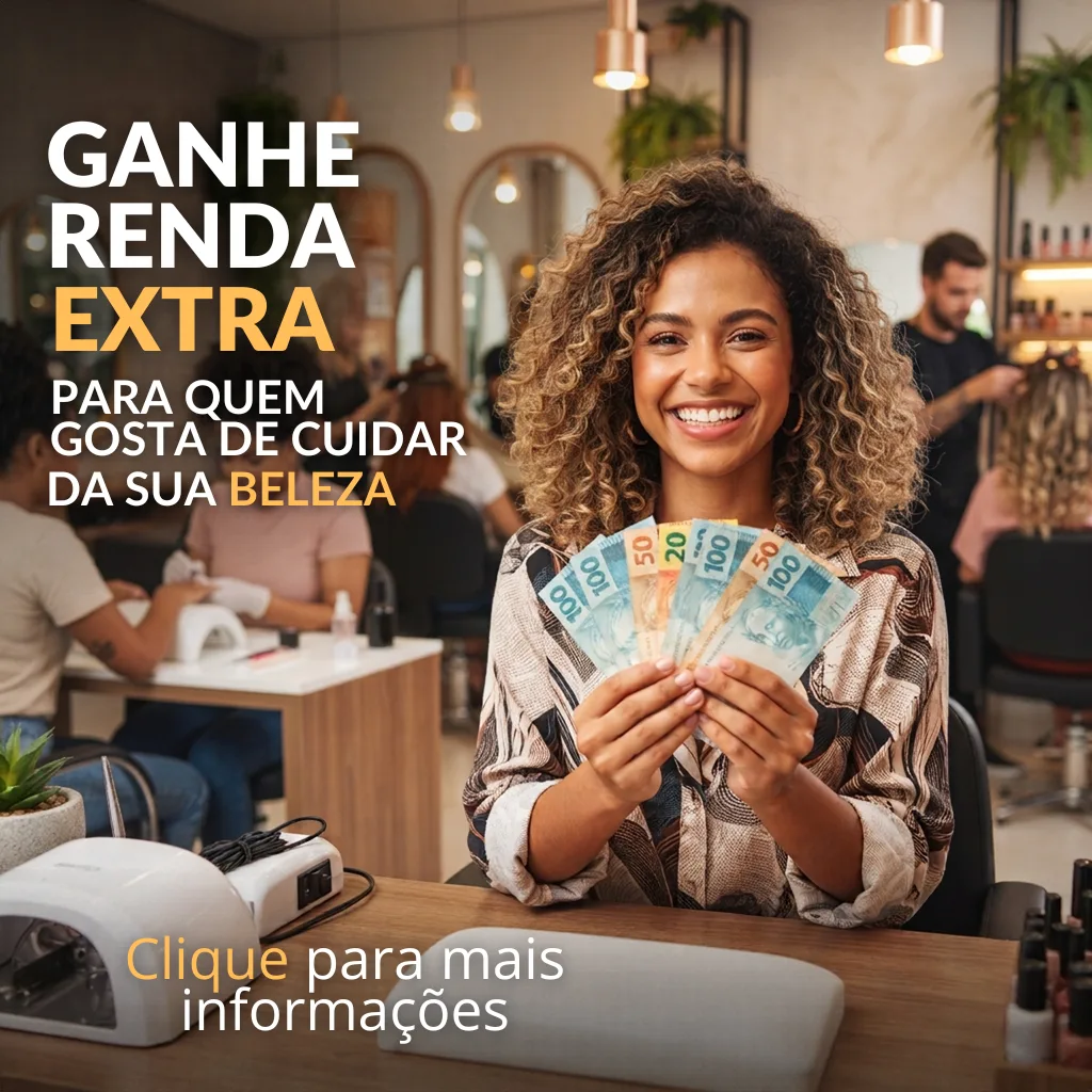 Ganhe renda extra cuidando da beleza — clique pra saber como virar revendedor AppAgendaki e ganhar comissão indicando salões de beleza